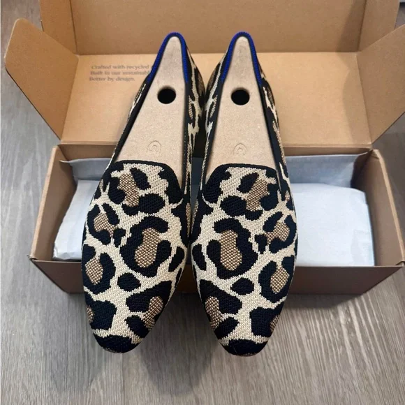 Leopard Print Women's Loafers - Picture 1 of 8